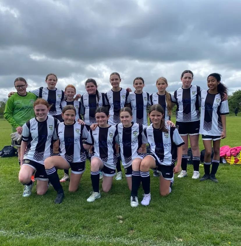 Tyrrelstown United FC girls team on match day